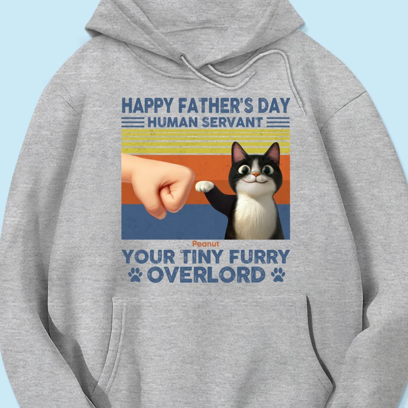 Happy Father's Day Human Servant Cat Dad, Funny Cute Cartoon Cats Personalized Shirt - Image 13
