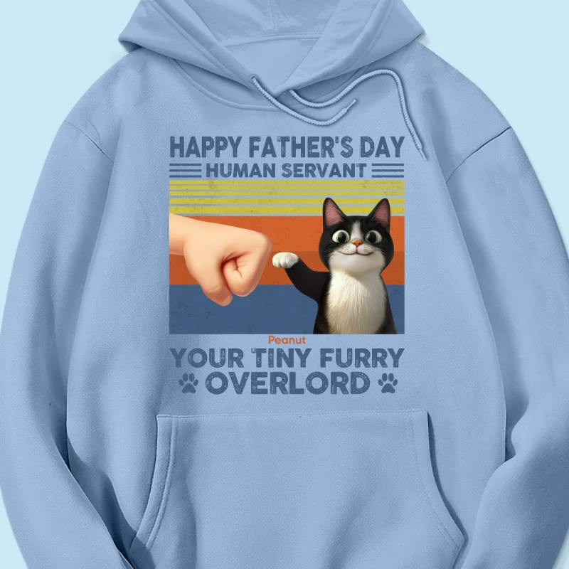 Happy Father's Day Human Servant Cat Dad, Funny Cute Cartoon Cats Personalized Shirt - Image 15