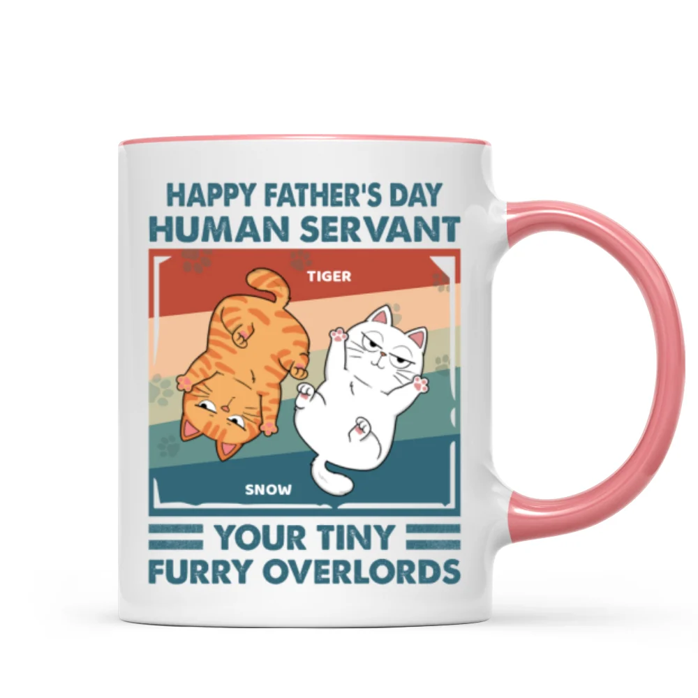 Happy Father's Day Human Servant Retro Personalized Mug - Image 11