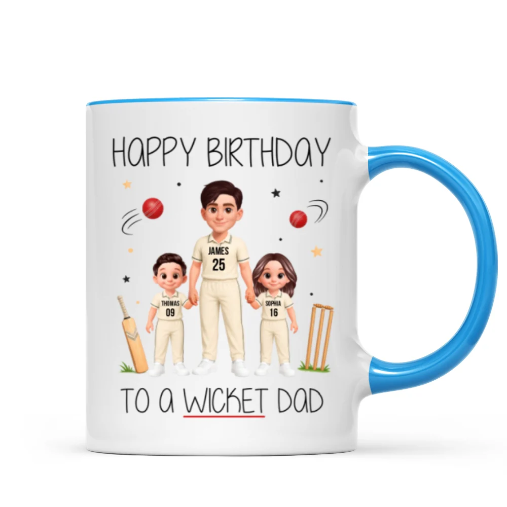 Happy Father's Day To A Wicket Dad - Personalized Mug - Father's Day Gift For Cricket Dad - Image 10