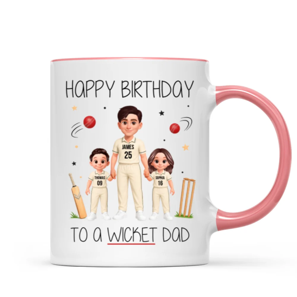 Happy Father's Day To A Wicket Dad - Personalized Mug - Father's Day Gift For Cricket Dad - Image 11