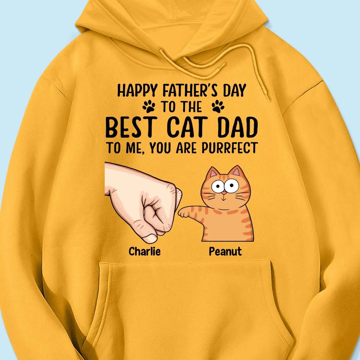 Happy Father‘s Day To The Best Cat Dad Personalized Shirt, Father's Day Gift For Cat Dad, Husband, Boyfriend - Image 15