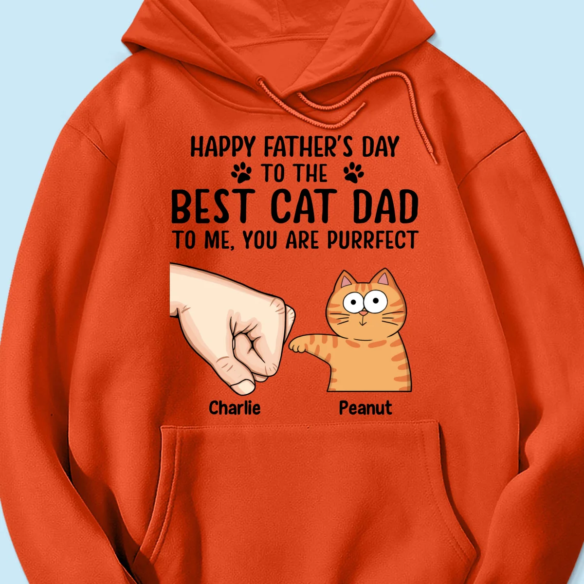 Happy Father‘s Day To The Best Cat Dad Personalized Shirt, Father's Day Gift For Cat Dad, Husband, Boyfriend - Image 16