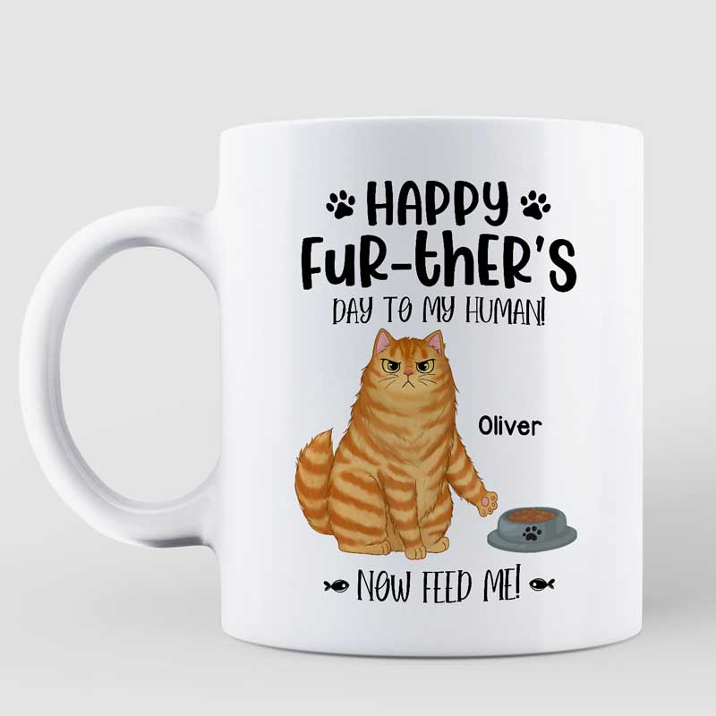 Happy Further‘s Day Sassy Cats Personalized Mug - Image 2