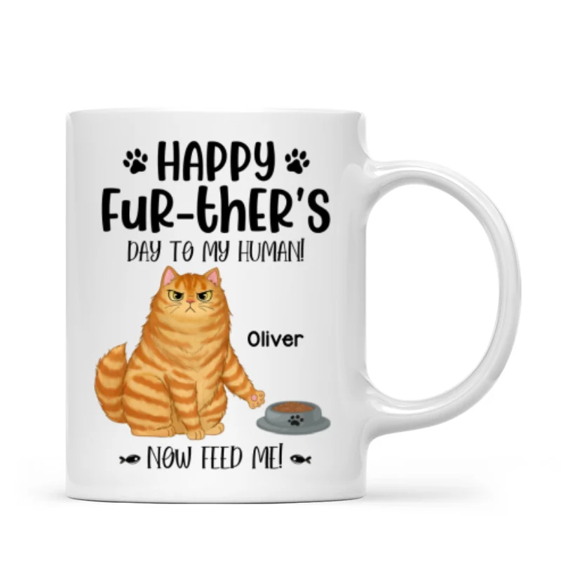 Happy Further‘s Day Sassy Cats Personalized Mug - Image 4