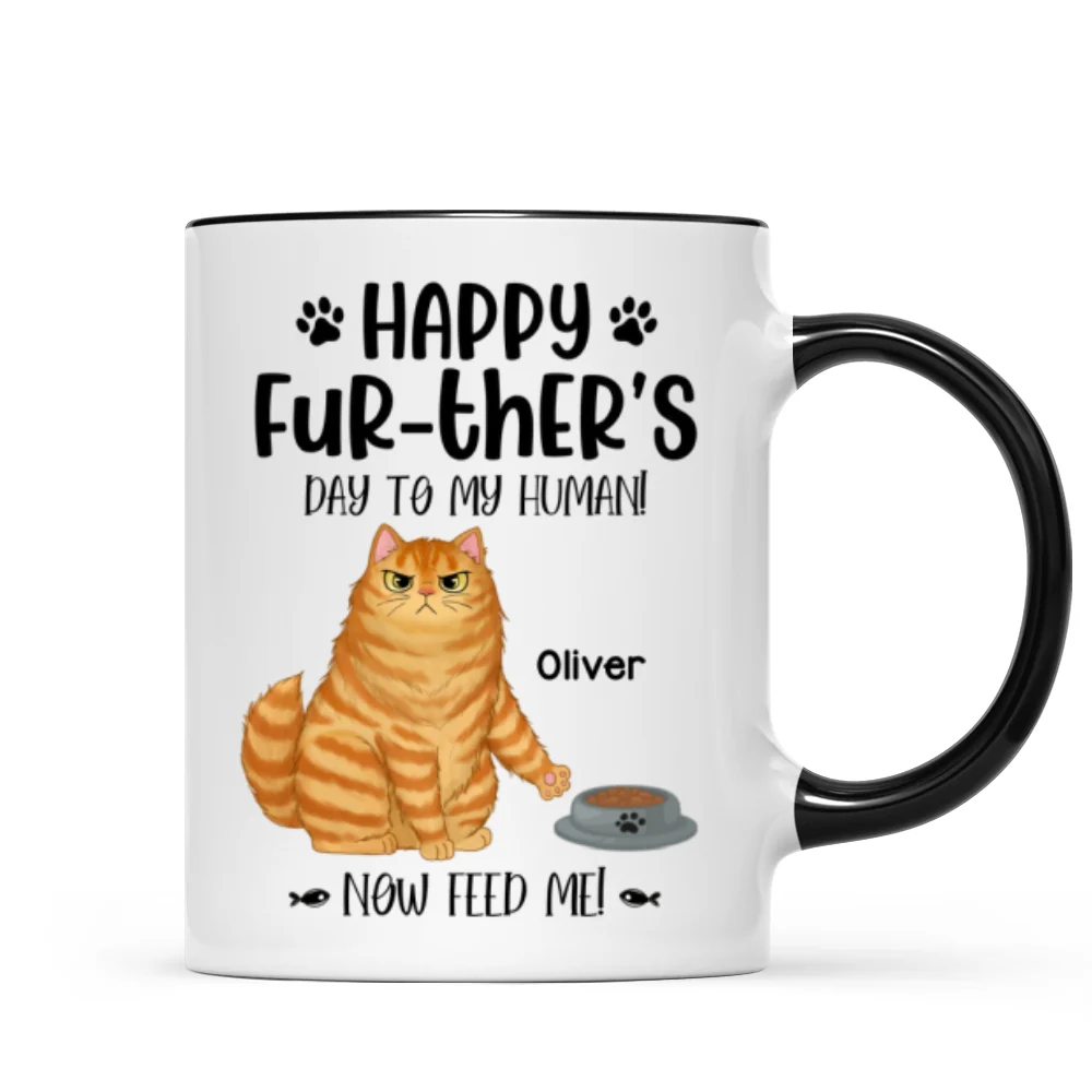 Happy Further‘s Day Sassy Cats Personalized Mug - Image 5