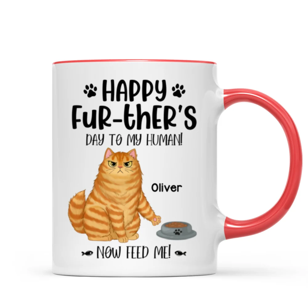 Happy Further‘s Day Sassy Cats Personalized Mug - Image 7