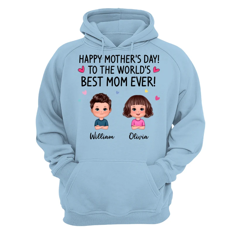Happy Mother‘s Day To The World Best Mom Grandma Doll Kids Personalized Shirt - Image 16