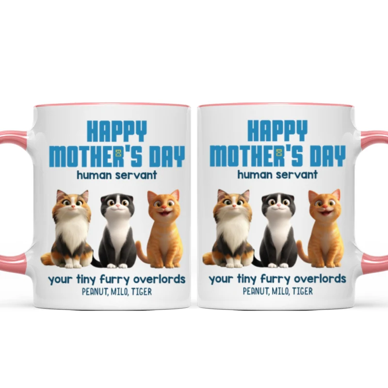 Happy Mother's Day Human Servant - Personalized Mug - Unique Gift for Cat Moms - Image 12