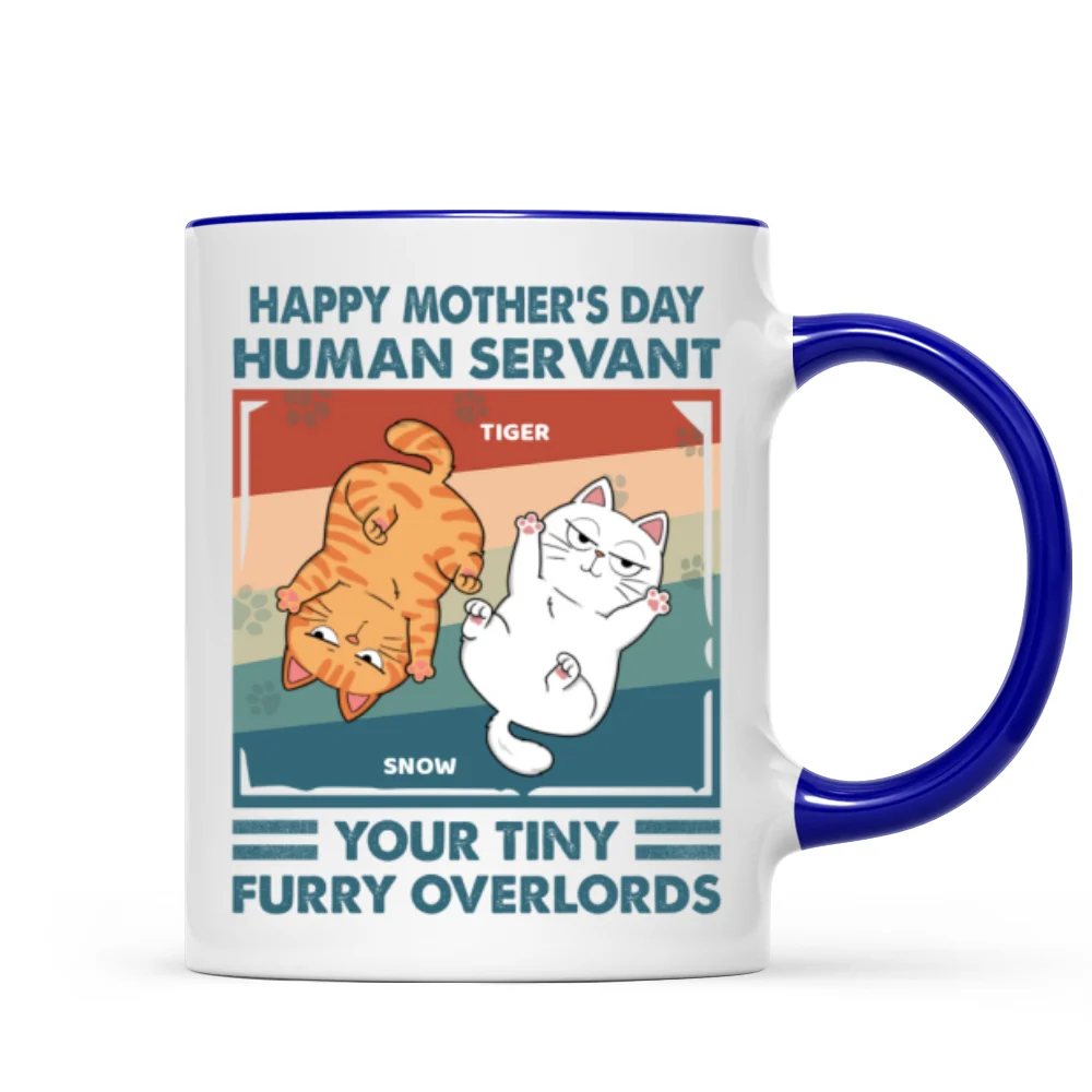 Happy Mother's Day Human Servant Retro Personalized Mug - Image 8