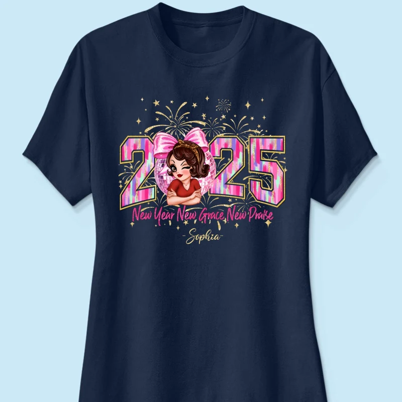 Happy New Year 2025 Pink Coquette Bow, Retro New Years, New Year Gift For Yourself - Image 11