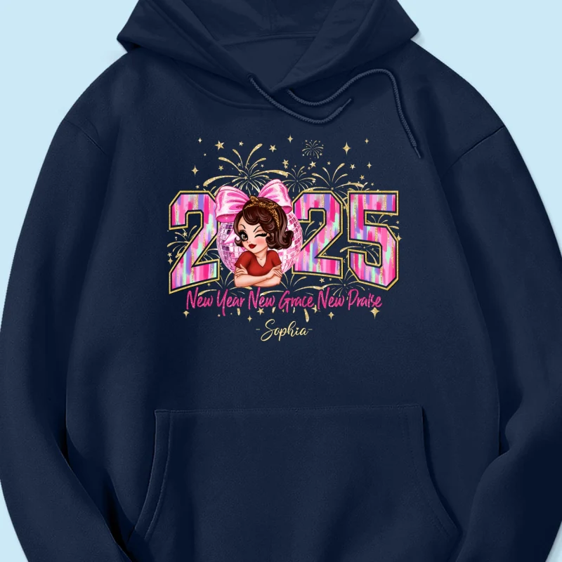 Happy New Year 2025 Pink Coquette Bow, Retro New Years, New Year Gift For Yourself - Image 14