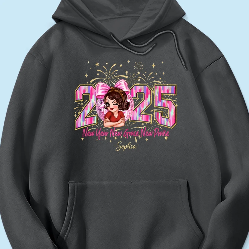 Happy New Year 2025 Pink Coquette Bow, Retro New Years, New Year Gift For Yourself - Image 15