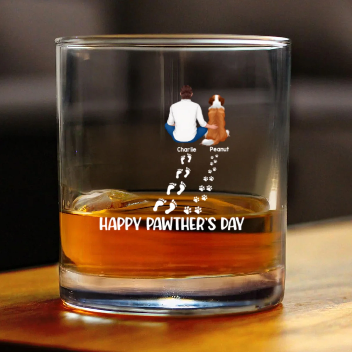 Happy Pawther's Day Dog Dad Personalized Wine Glass, Father's Day Gift for Dog Dads - Image 10