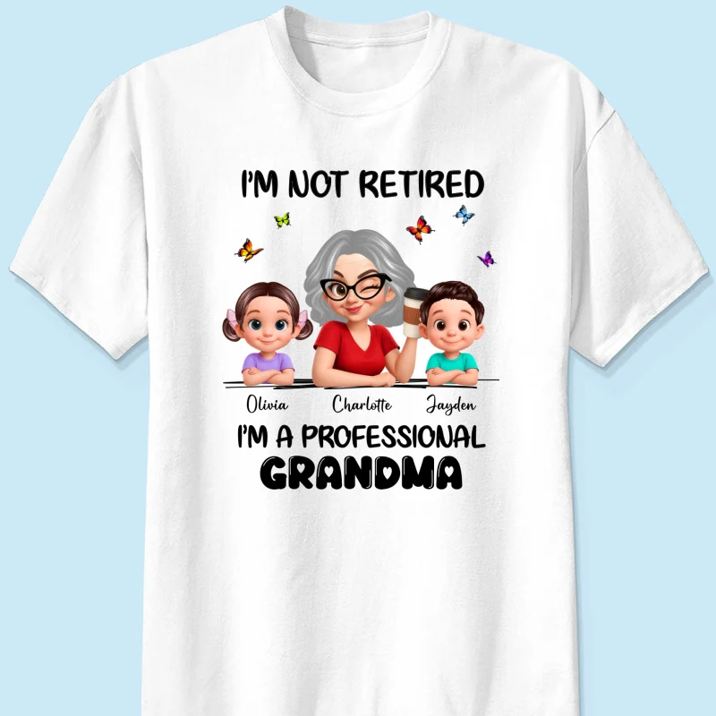 Happy Retired Professional Grandma - Personalized Shirt - Funny Retirement Gift, Gift For Grandma, Mom - Image 16