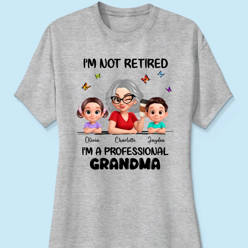 Happy Retired Professional Grandma - Personalized Shirt - Funny Retirement Gift, Gift For Grandma, Mom - Image 44