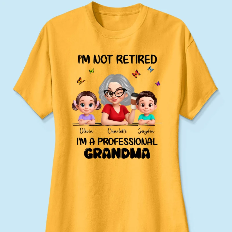 Happy Retired Professional Grandma - Personalized Shirt - Funny Retirement Gift, Gift For Grandma, Mom - Image 47