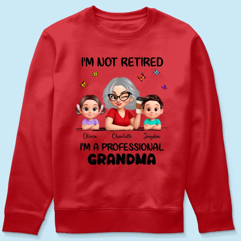 Happy Retired Professional Grandma - Personalized Shirt - Funny Retirement Gift, Gift For Grandma, Mom - Image 54