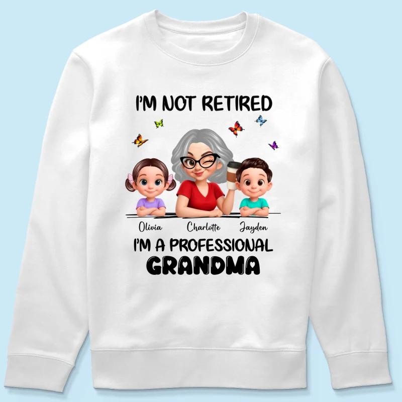 Happy Retired Professional Grandma - Personalized Shirt - Funny Retirement Gift, Gift For Grandma, Mom - Image 56