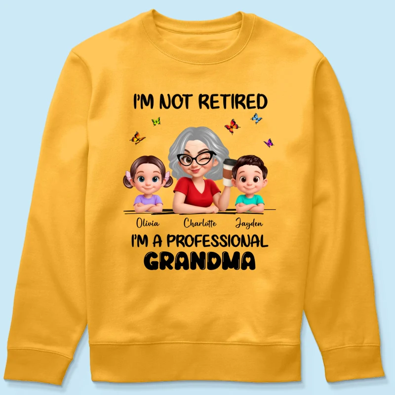Happy Retired Professional Grandma - Personalized Shirt - Funny Retirement Gift, Gift For Grandma, Mom - Image 59