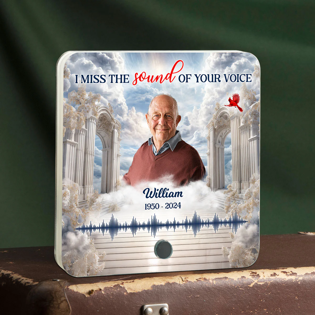 Heaven Gate Custom Photo Voice Message Personalized Music Fridge Magnet, Memorial Keepsake, Remembrance Gift - Image 2