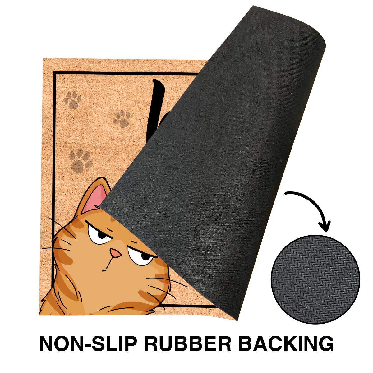 Hello Did You Call First Funny Cat Expression Personalized Doormat - Image 3