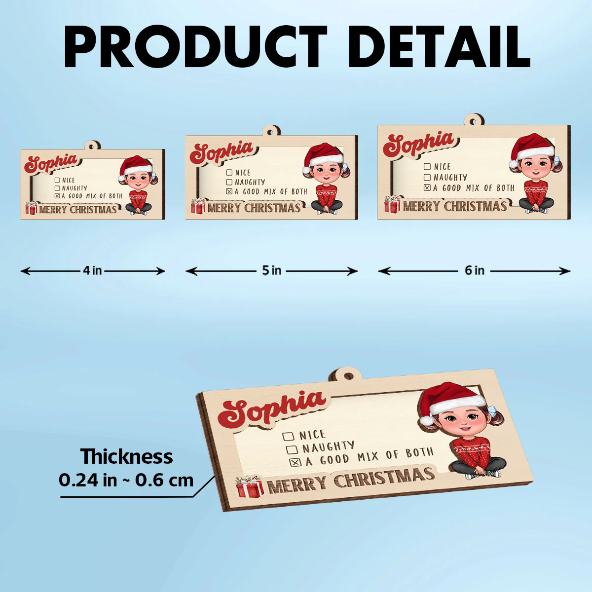 Hidden Message Christmas Cute Doll Kid Personalized Money Holder Ornament, Unique Christmas Gift For Son, Daughter, Grandson, Granddaughter, Niece, Nephew - Image 6