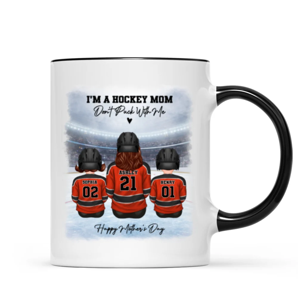 Hockey Mom And Kids - Personalized Mug - Heartfelt Gift For Hockey Mom, Gift For Wife - Image 7