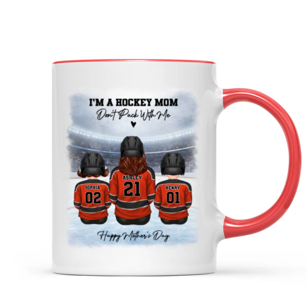 Hockey Mom And Kids - Personalized Mug - Heartfelt Gift For Hockey Mom, Gift For Wife - Image 9