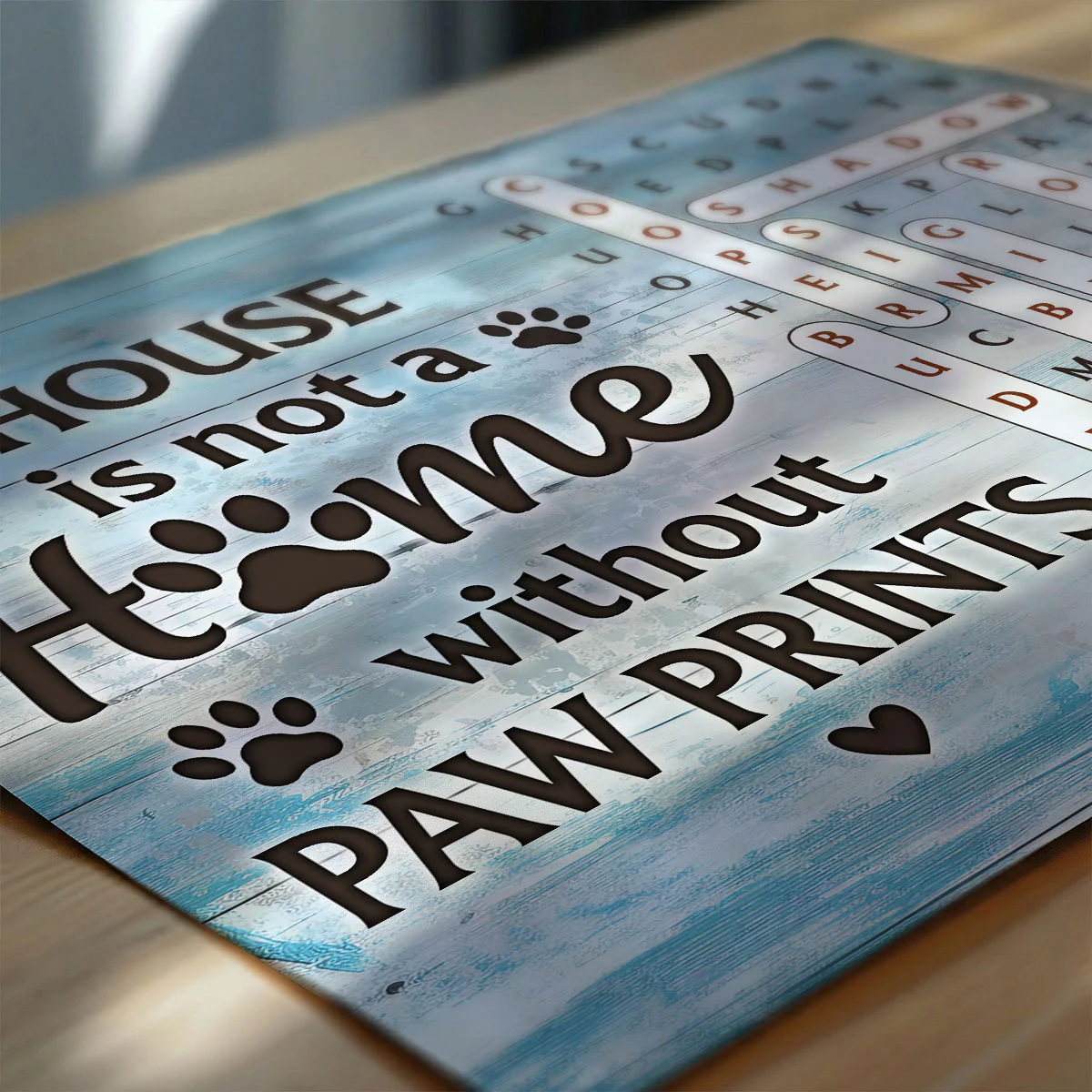 Home With Paw Prints Pet Name Word Search Puzzle - Personalized Poster - Image 7