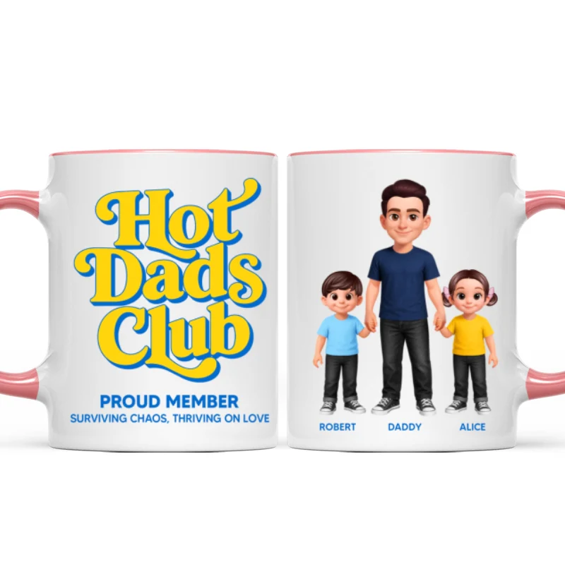 Hot Dads Club - Personalized Mug - Funny Father's Day Gift For Dad, Husband - Image 16