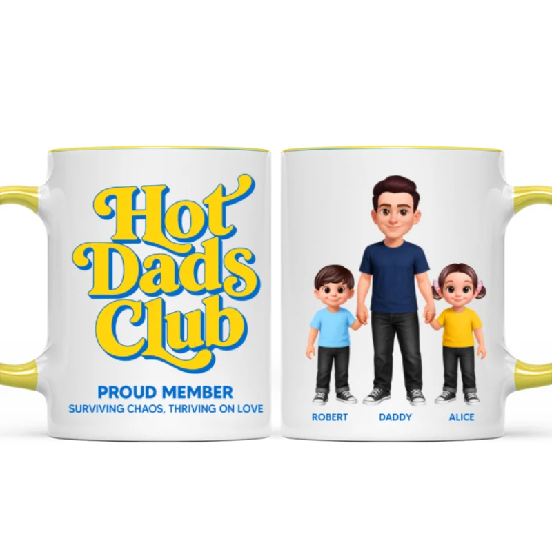 Hot Dads Club - Personalized Mug - Funny Father's Day Gift For Dad, Husband - Image 17