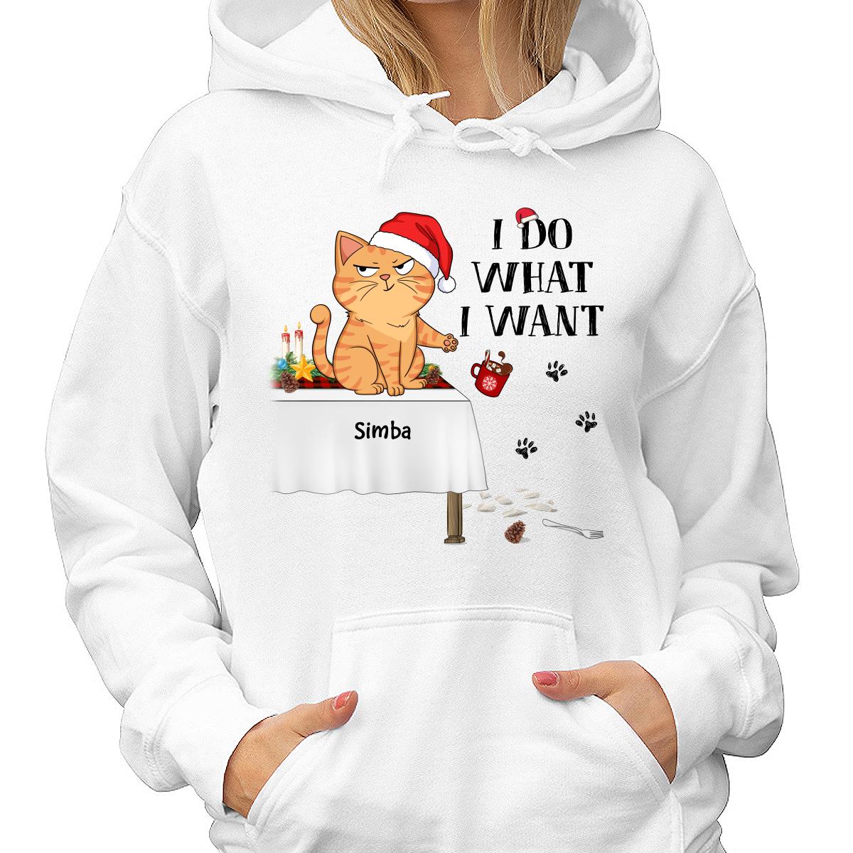 I Do What I Want Funny Cats Expression Personalized Shirt - Image 4