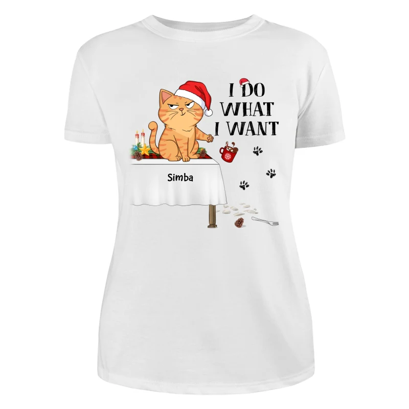 I Do What I Want Funny Cats Expression Personalized Shirt - Image 9
