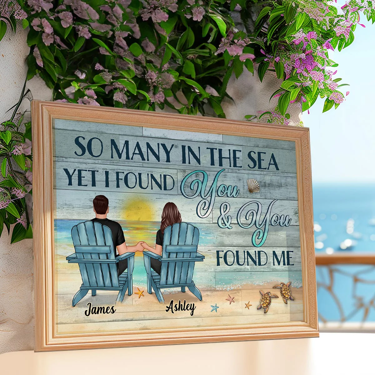 I Found You & You Found Me Personalized Poster, Couple Gift for Him Her - Image 5