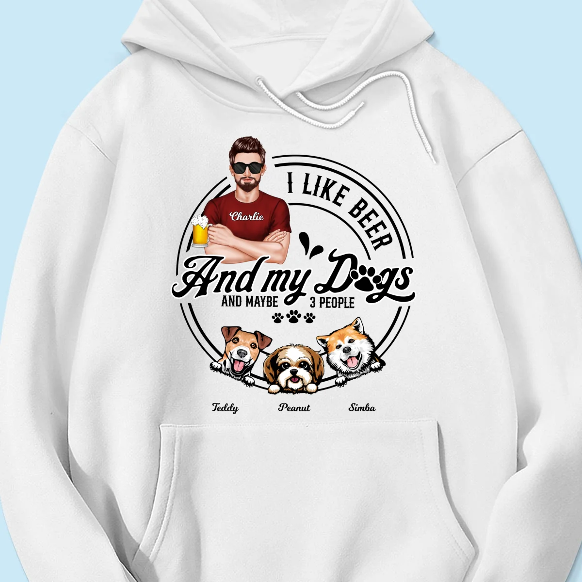 I Like Beer And My Dogs, Gift For Dog Dad, Gift For Him, Personalized Shirt - Image 15