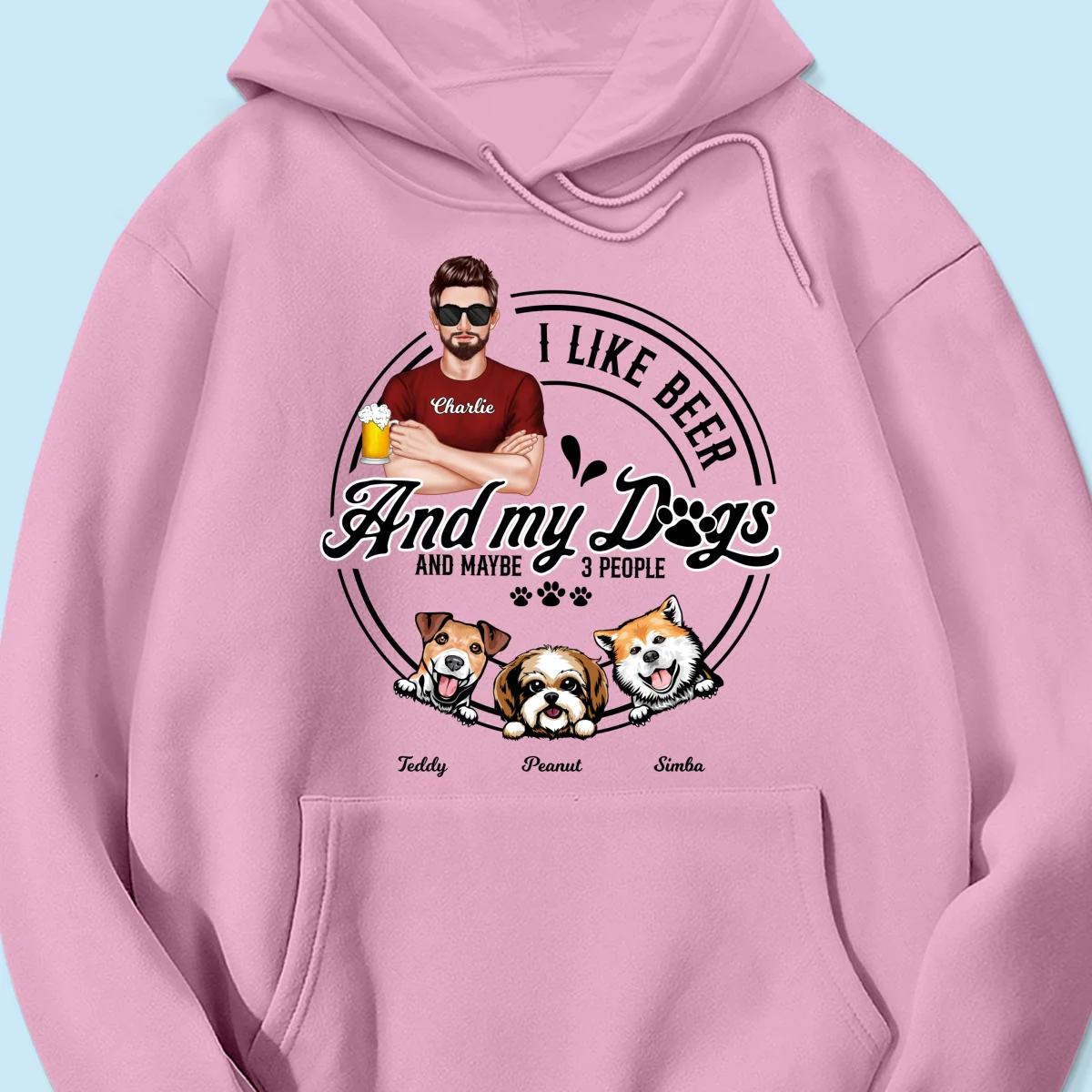 I Like Beer And My Dogs, Gift For Dog Dad, Gift For Him, Personalized Shirt - Image 17