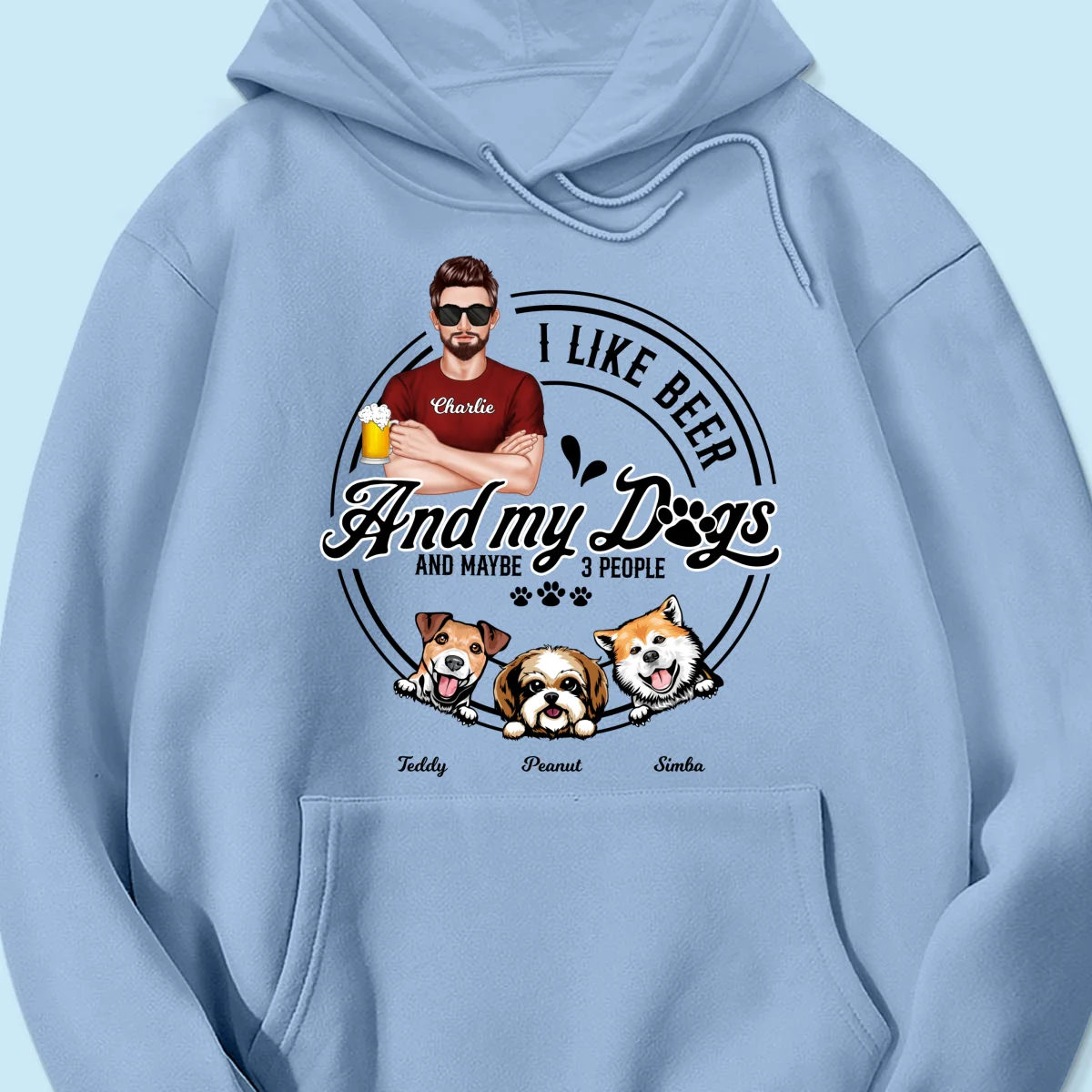 I Like Beer And My Dogs, Gift For Dog Dad, Gift For Him, Personalized Shirt - Image 18