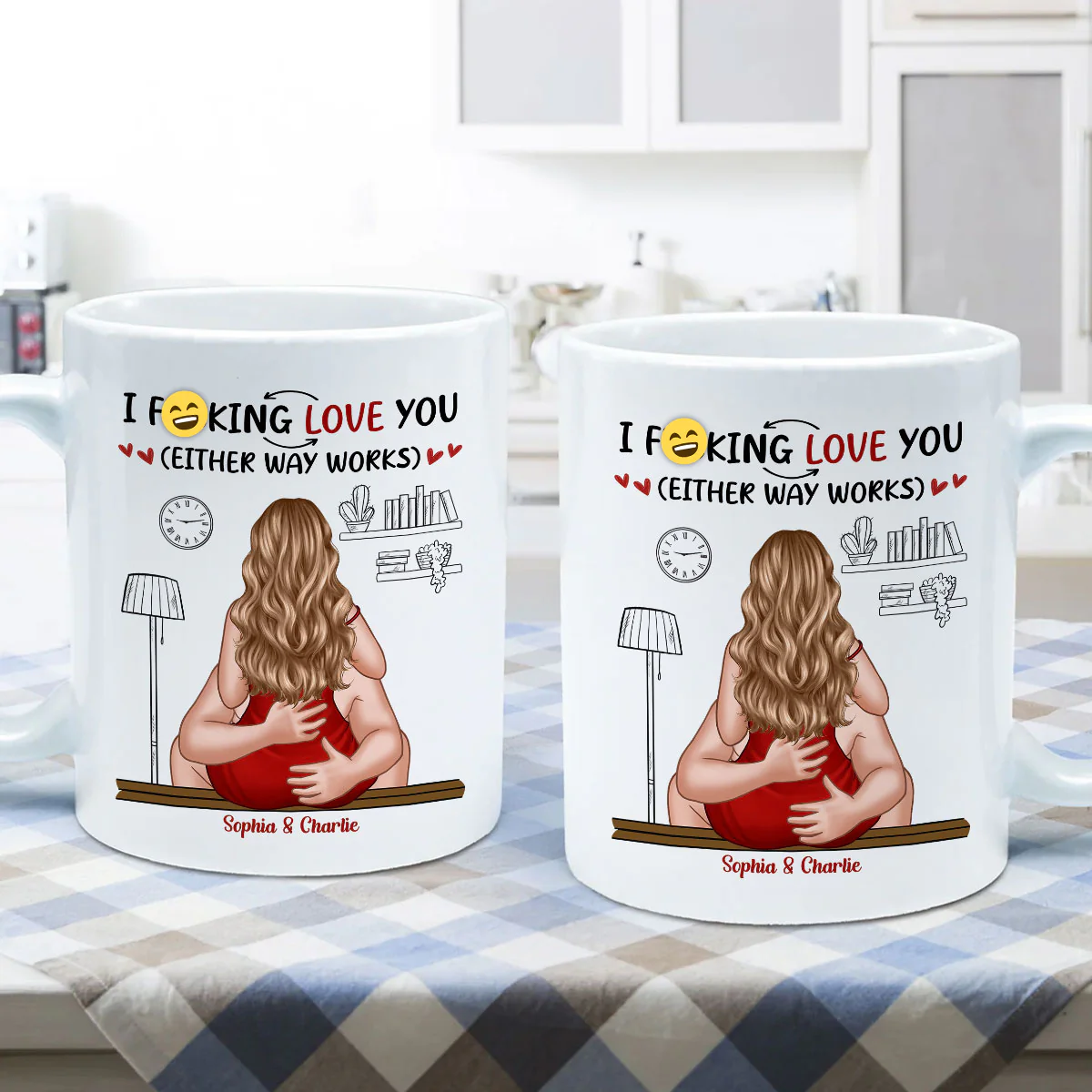 I Love You Either Way Inappropriate Couple Kissing - Personalized Mug - Funny Gift For Partner Gift For Her Gift For Him - Image 5