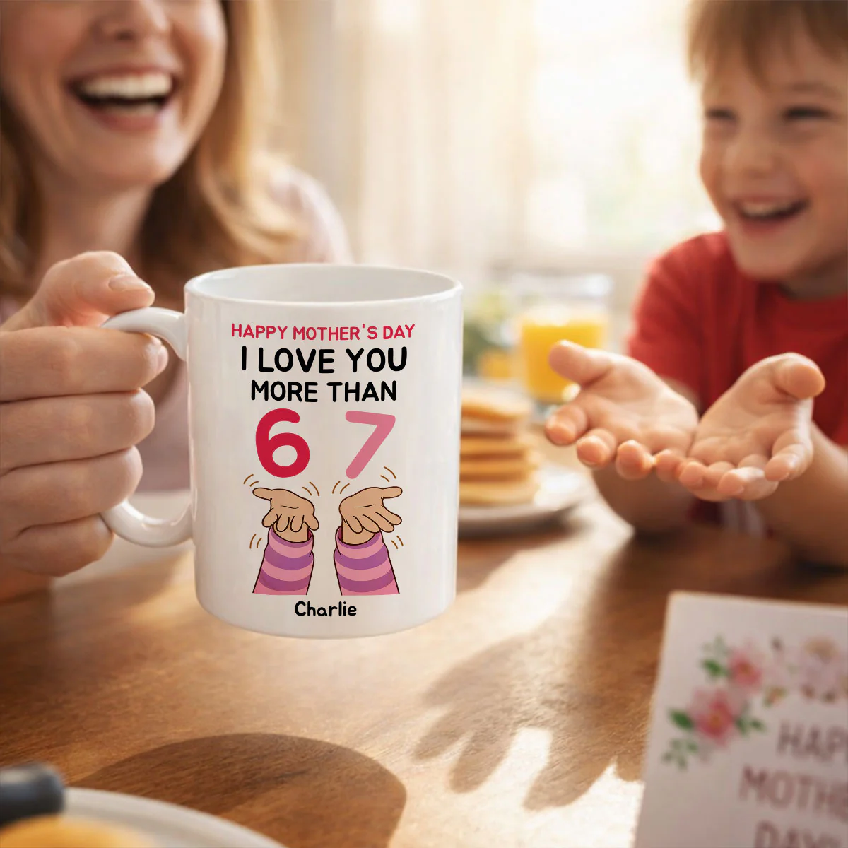 I Love You More Than 6 7 - Personalized Mug - Mother's Day Gift for Mom, Wife - Image 9