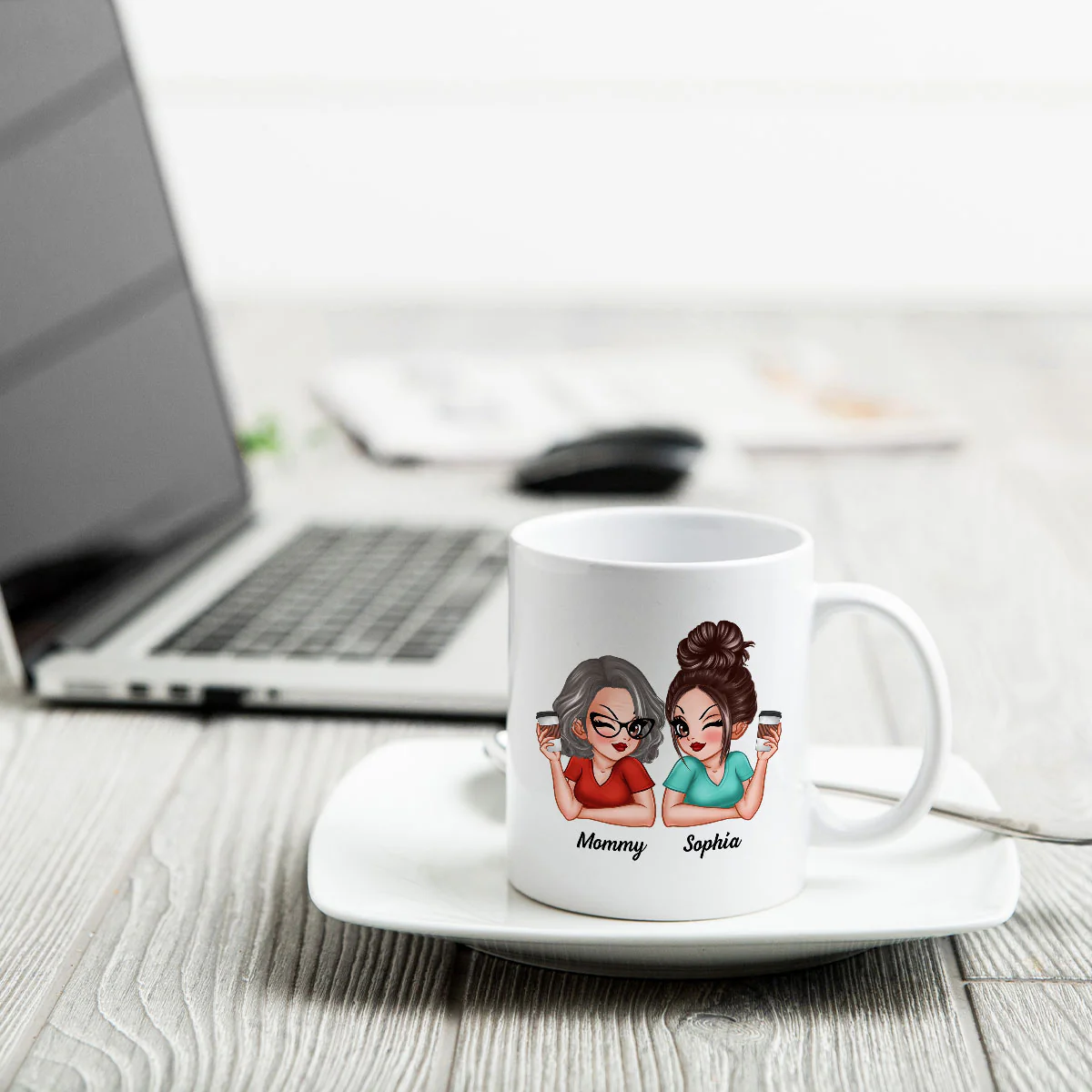 I Love You More The End I Win Gift For Mom From Daughter Personalized Mug - Image 4
