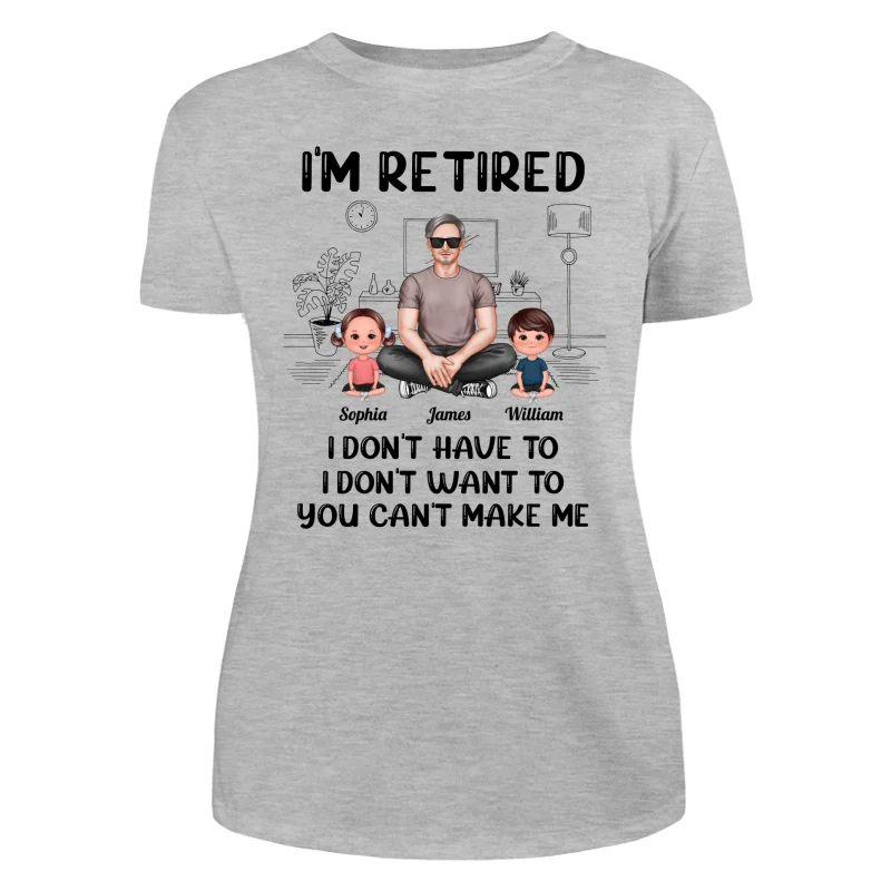 I‘m Retired Grandpa And Kids Personalized Shirt - Image 10