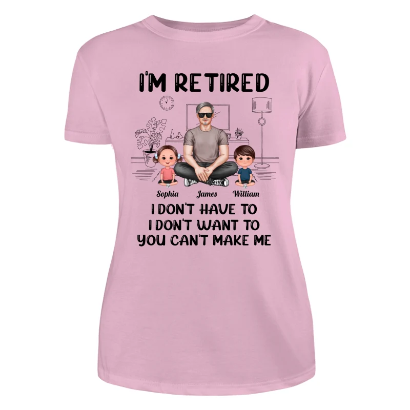 I‘m Retired Grandpa And Kids Personalized Shirt - Image 11