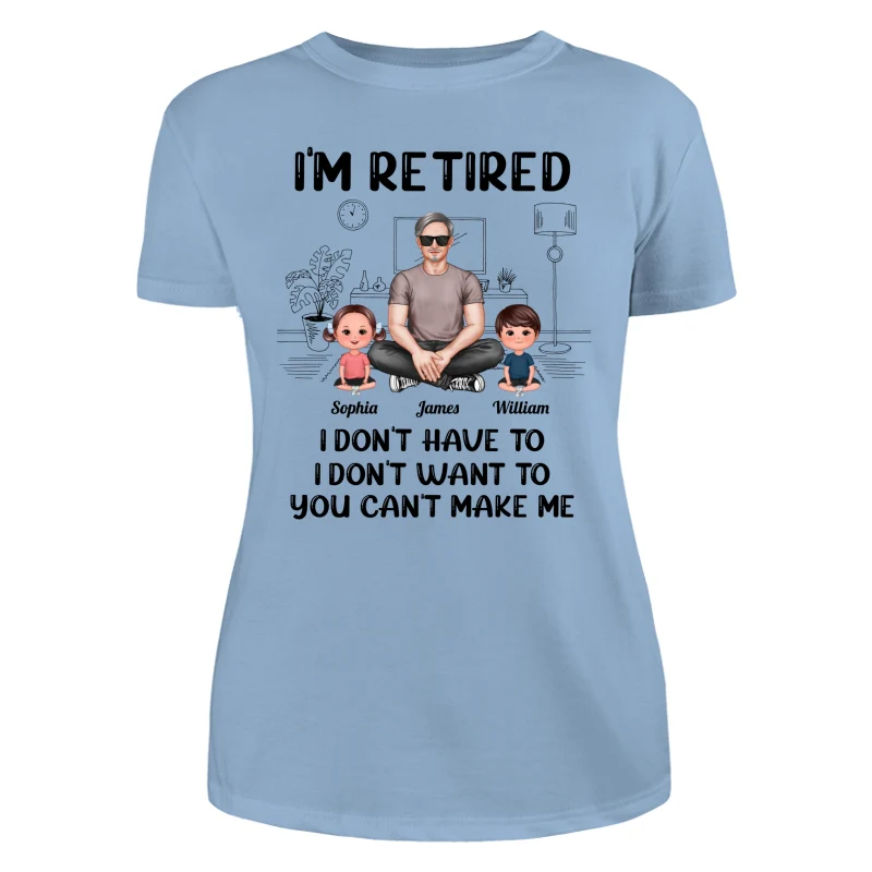 I‘m Retired Grandpa And Kids Personalized Shirt - Image 12