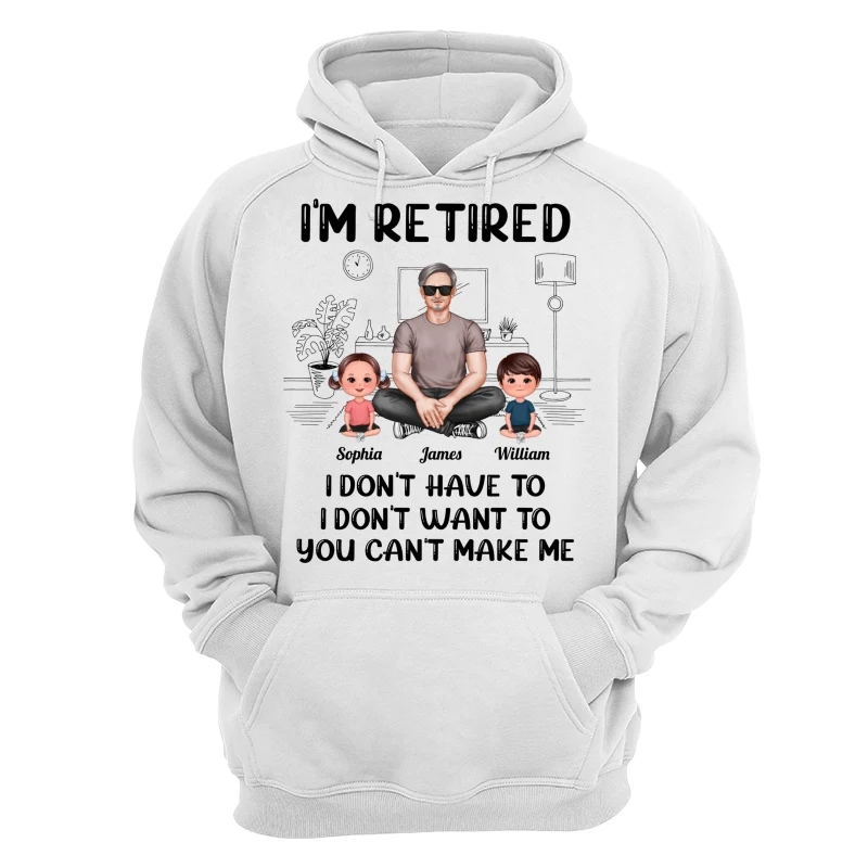 I‘m Retired Grandpa And Kids Personalized Shirt - Image 13