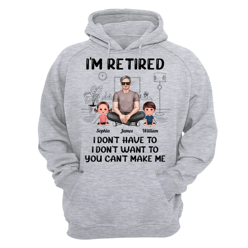 I‘m Retired Grandpa And Kids Personalized Shirt - Image 14