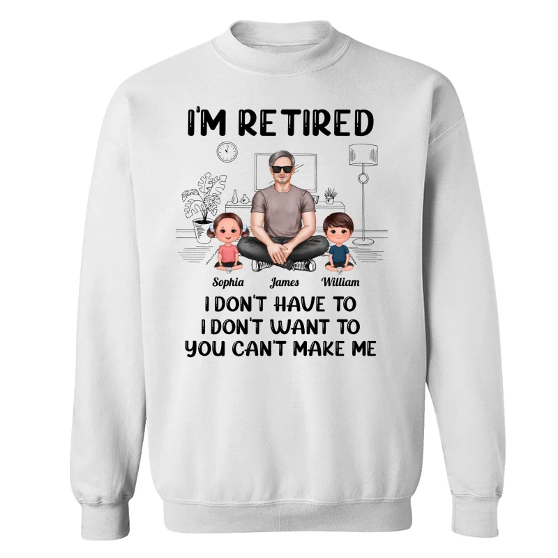 I‘m Retired Grandpa And Kids Personalized Shirt - Image 17