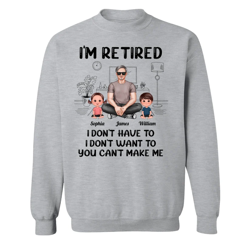 I‘m Retired Grandpa And Kids Personalized Shirt - Image 18