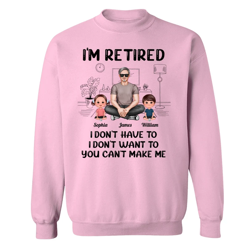 I‘m Retired Grandpa And Kids Personalized Shirt - Image 19