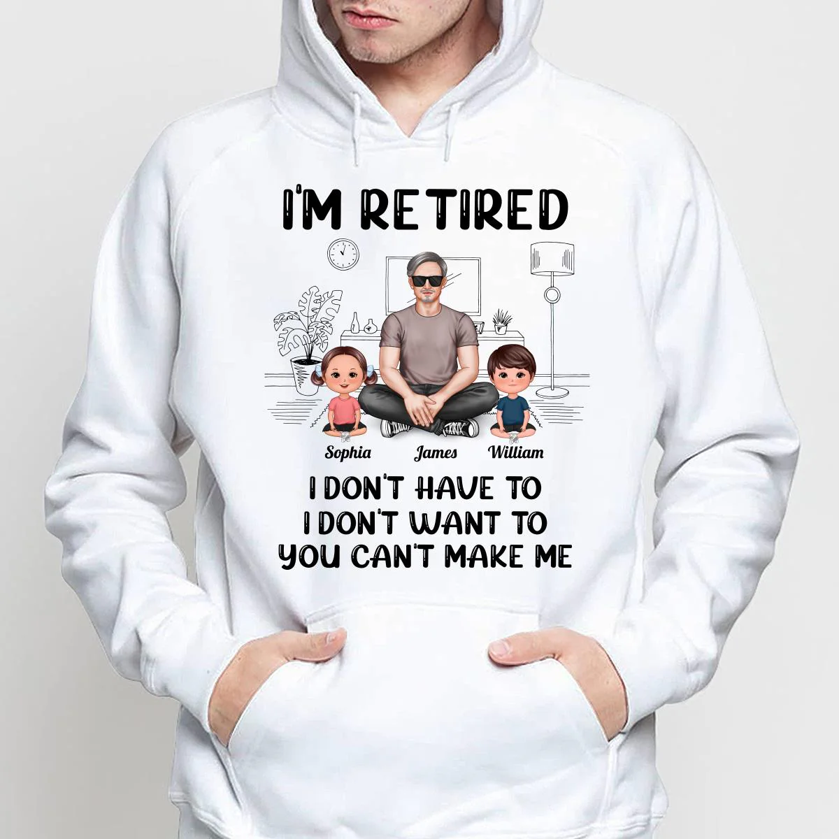 I‘m Retired Grandpa And Kids Personalized Shirt - Image 4